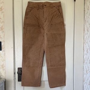 Carhartt Men's Dungaree Fit Brown Work Cargo Pants
